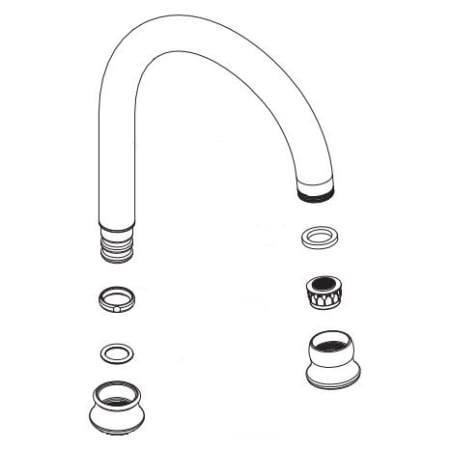Moen Replacement Spout Kit Only Classic Stainless