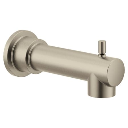 Moen 7 3/8" Tub Spout with 1/2" IPS Connection from the Align Collection (With Diverter) Brushed Nickel