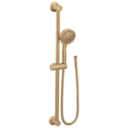 Moen 1.75 GPM Multi Function Hand Shower with Eco Performance and Slide Bar Bronzed Gold