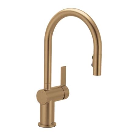 Moen Cia 1.5 GPM Single Hole Pull Down Kitchen Faucet Bronzed Gold