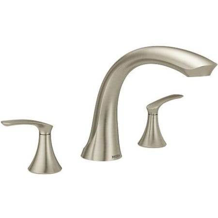 Moen Two Handle Roman Tub Faucet Trim Only Brushed Nickel