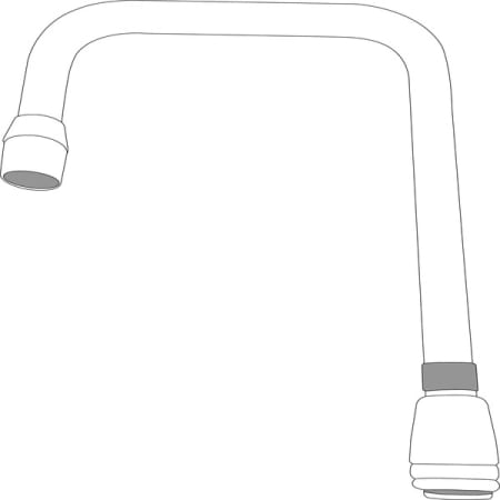 Moen 6" Double Bend Spout from the M-DURA Collection Chrome