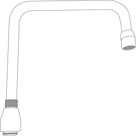 Moen 8" Double Bend Spout from the M-DURA Collection Chrome