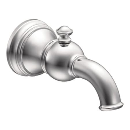 Moen Weymouth 6 3/4" Wall Mounted Tub Spout with 1/2" Slip Fit Connection (With Diverter) Chrome
