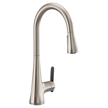 Moen Sinema 1.5 GPM Single Hole Pull Down Kitchen Faucet with Reflex, Duralock and Duralast Spot Resist Stainless