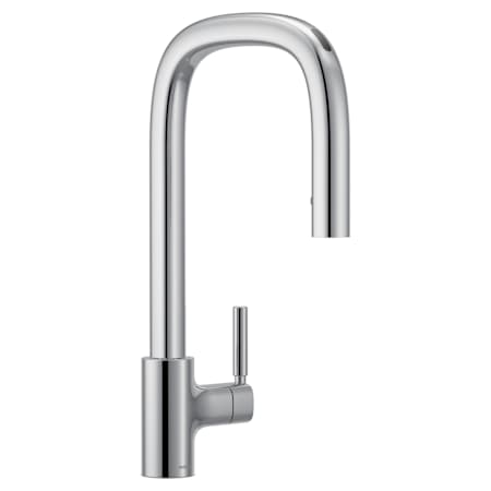 Moen Tenon Smart Faucet 1.5 GPM Single Hole Kitchen Faucet with Motion Control and Voice Activation Chrome