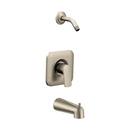Moen Rizon Tub and Shower Trim Package - Less Shower Head Brushed Nickel