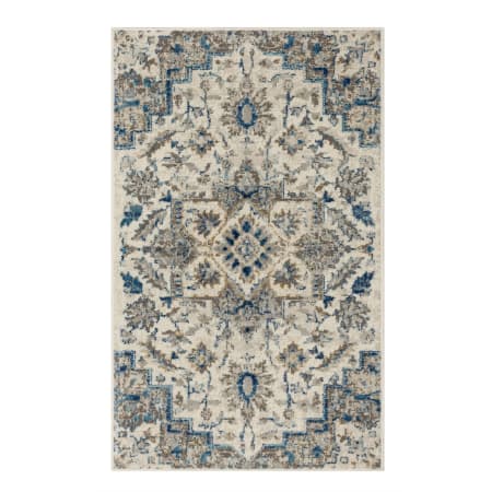 Mohawk Home Cleo Pyramus 3' x 5' Polypropylene Floral and Vintage Indoor Rectangular Area Rug Pyramus Blue