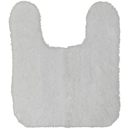 Mohawk Home Kingston Bath 1-3/4' x 2' Shag Polyester Solid Indoor U-Shaped Bathroom Rug White