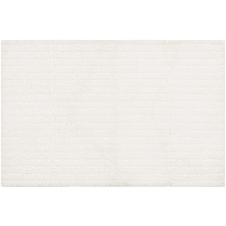 Mohawk Home Knitted Bath 1-3/4' x 2-3/4' Polyester Geometric Indoor Rectangular Bathroom Rug Sanctuary White