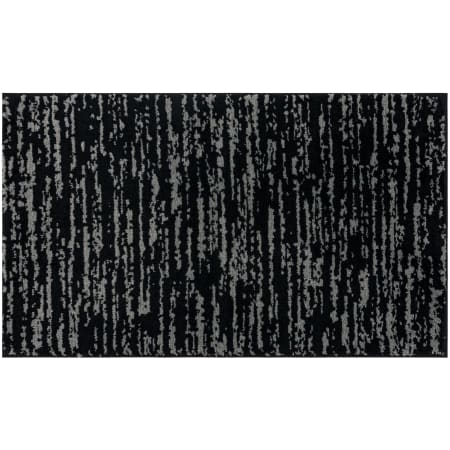 Mohawk Home Knitted Bath 1-3/4' x 2-3/4' Polyester Striped Indoor Rectangular Bathroom Rug Nimbus Black / Pewter