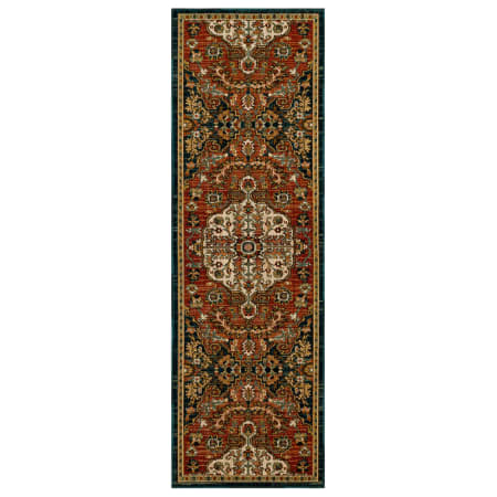 Mohawk Home Heirloom Bilpass 2-1/2' x 8' Polyester Traditional Indoor Rectangular Area Rug Bilpass Red