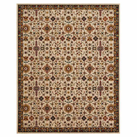 Mohawk Home Heirloom Lyndhurst 3' x 5' Polyester Traditional Indoor Rectangular Area Rug Lyndhurst Cream