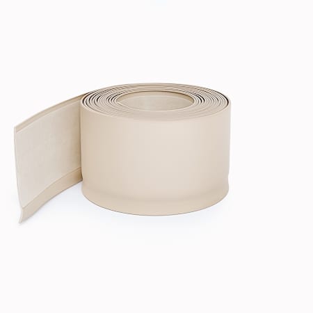 Mohawk Industries 4"W x 20"L Modern Glue Down Vinyl Baseboard Molding - Sold by Carton (1.6 LF/Carton) Cream
