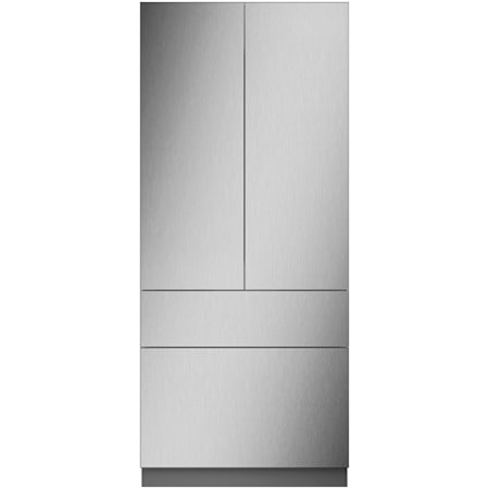 Monogram 36" Fully Integrated Stainless Steel French Door Panel Kit - Less Handles Stainless Steel