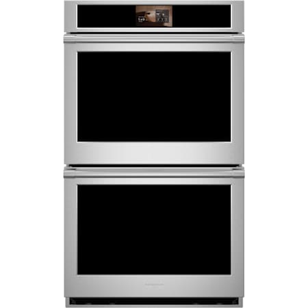 Monogram Statement 30 Inch Wide 10.0 Cu. Ft. Electric Double Oven Stainless Steel