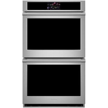 Monogram 30 Inch Wide Statement Smart Electric Convection Double Wall Oven Stainless Steel