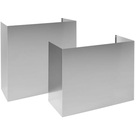 Monogram 12 Ft. Ceiling Extension Duct Cover for 48 Inch Wide Range Hood Stainless Steel