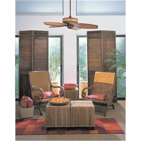 Application Shot of the Mandalay Fan in the Sun Room