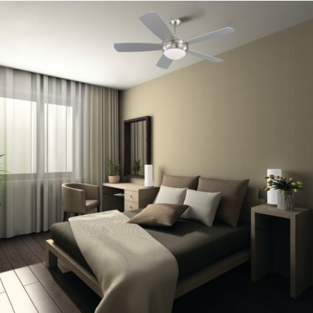 Application Shot of the Discus Fan in the Bedroom