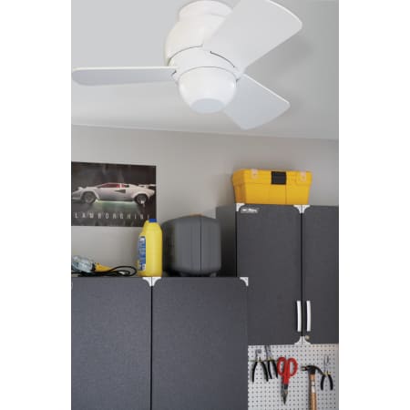 Application Shot of the Micro 24 Fan in the Garage