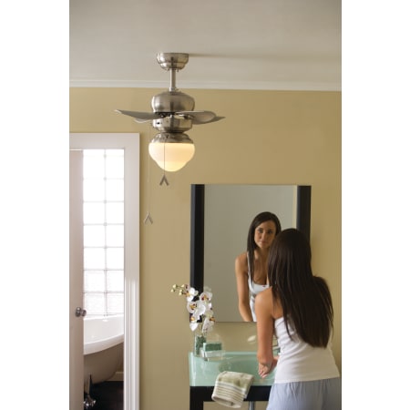Application Shot of the Mini 20 Fan in the Bathroom