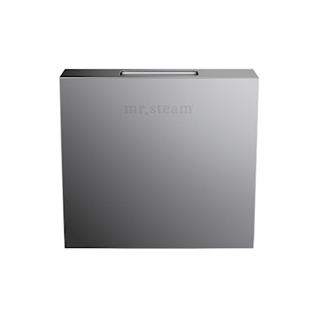 Mr Steam Designer Square 3 in. Steamhead with Aroma Therapy Reservoir Brilliant Black