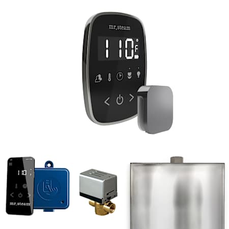 Mr Steam ButlerFlex Steam Shower Control Package with TempoFlex Control and Steamhead Black / Brilliant Black