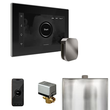 Mr Steam Xbutler Package Steam Shower Control Package with Isteamx Control and Steamhead Black / Brilliant Black