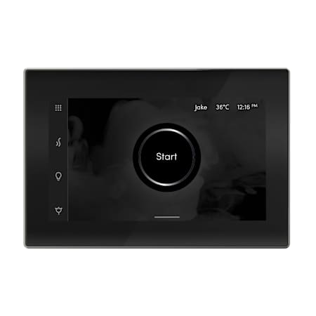 Mr Steam Isteamx Steam Shower Control and Steamhead Black / Brilliant Black