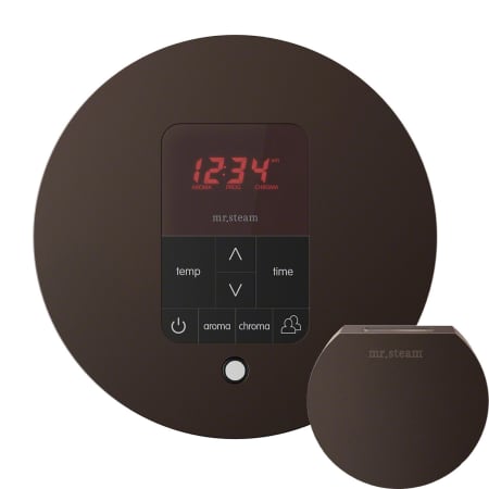 Mr Steam iTempo Plus Steam Shower Control Unit with Round Steamhead Oil Rubbed Bronze