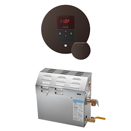 Mr Steam MS 7.5 kW (7500 W) Steam Shower Generator Package with Round iTempo Control Oil-Rubbed Bronze