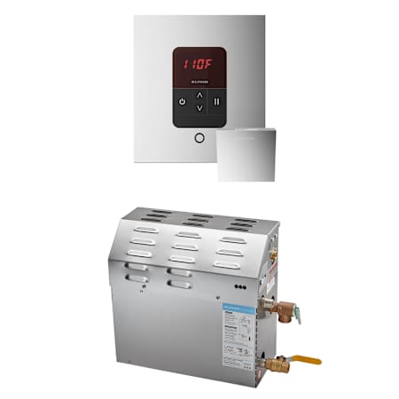 Mr Steam MS 7.5 kW (7500 W) Steam Shower Generator Package with Square iTempo Control Polished Chrome