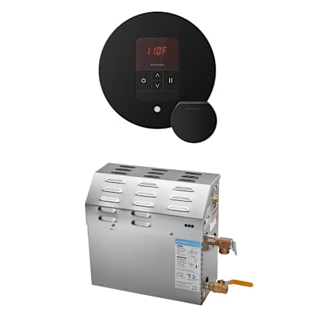Mr Steam MS 10 kW (10000 W) Steam Shower Generator Package with Round iTempo Control Matte Black