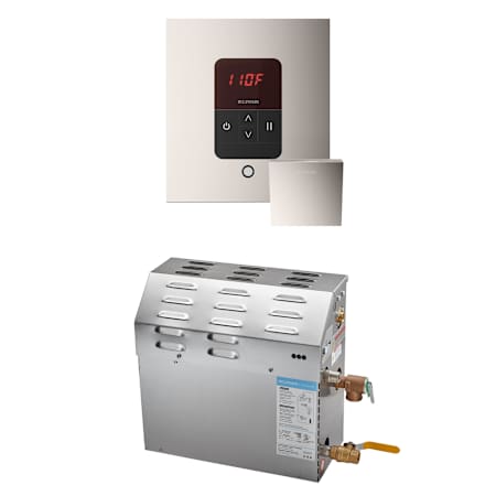 Mr Steam MS 10 kW (10000 W) Steam Shower Generator Package with Square iTempo Control Polished Nickel