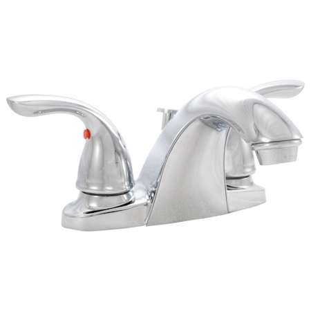 MSI Acqua Luxe Arched Double Handle Bathroom Faucet Chrome