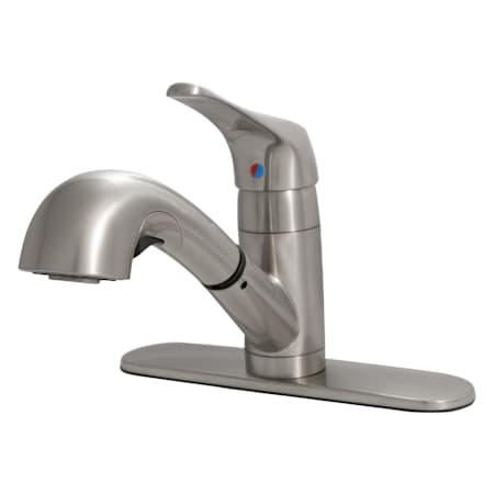 MSI Acqua Luxe 1.8 GPM Single Hole Kitchen Faucet - Includes Escutcheon Brushed Nickel