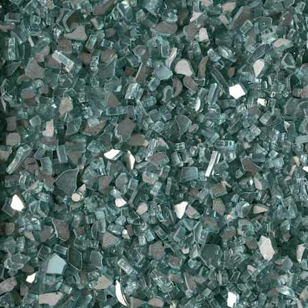 MSI 1/4" Reflective Fire Glass - 20 Pounds Aqua Blue