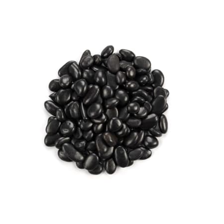MSI Piedra Pebbles 1/4" to 1/2" Polished Bagged Landscape Rock - Sold by Pallet (27.5 CF/Pallet) Black