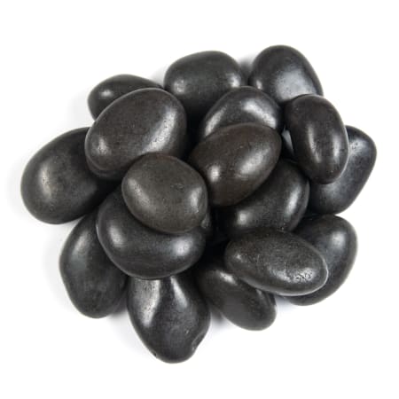 MSI Piedra Pebbles 1" to 2" Polished Bagged Landscape Rock - Sold by Bag (.5 CF/Bag) Black