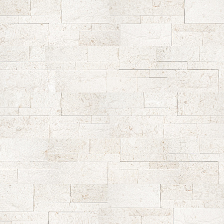 MSI Stackstone Ledger 9" x 24" Limestone Hardscape Wall Tile - Splitface Natural Stone Visual - Sold by Pallet (162 SF/Pallet) Myra White
