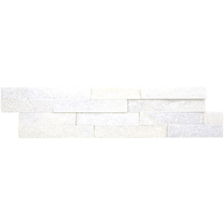 MSI 6" x 24" Marble Hardscape Wall Tile - Splitface Marble Visual - Sold by Pallet (210 SF/Pallet) Arctic White
