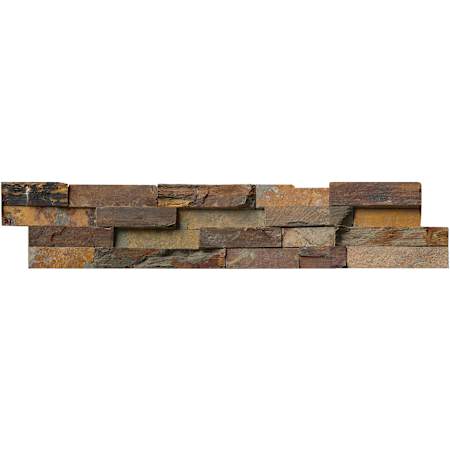 MSI 6" x 24" Stone Hardscape Wall Tile - Splitface Slate Visual - Sold by Pallet (192 SF/Pallet) California Gold