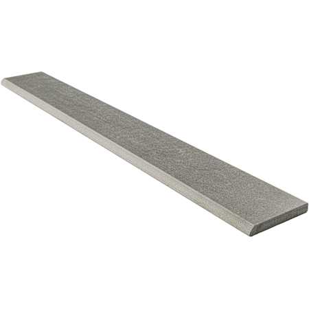 MSI Dimensions - 24" x 3" Matte Porcelain Grout or Thin-Set Bullnose Concrete