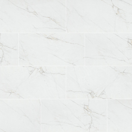 MSI Dymo - 24" x 24" Solid Floor and Wall Tile - Glossy Visual - Sold by Carton (16 SF/Carton) Calacatta White