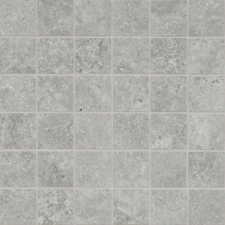 MSI Legions - 12" x 12" Square Square Floor and Wall Mosaic Tile - Matte Travertine Visual - Sold by Carton (6 SF/Carton) Lunar Silver