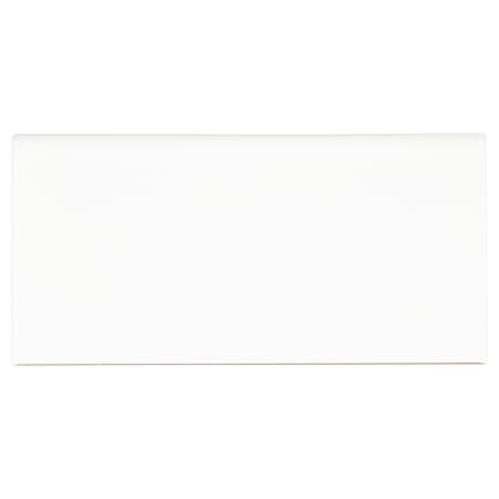 MSI Metro 6" x 3" Glossy Ceramic Grout or Thin-Set Tile Bullnose - Sold by Carton (10 LF/Carton) White