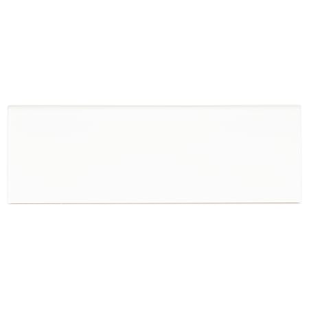 MSI Metro 12" x 4" Glossy Ceramic Grout or Thin-Set Tile Bullnose - Sold by Carton (40 LF/Carton) White