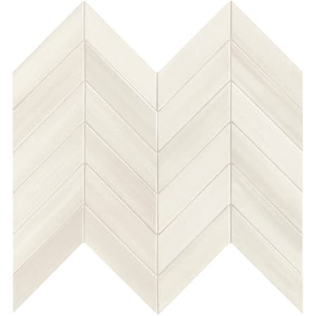 MSI Watercolor - 12" x 15" Chevron Mosaic Sheet - Matte Porcelain Visual - Sold by Carton (5 SF/Carton) Bianco