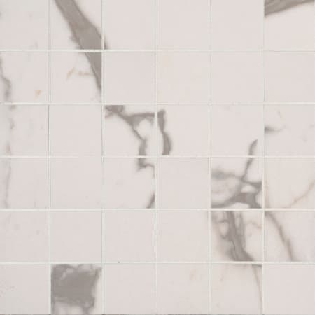 MSI White Vena - 2" Square Mosaic Tile - Matte Ceramic Visual - Sold by Carton (8 SF/Carton) White